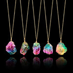 Rainbow Natural Stone Pendant
