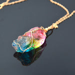 Rainbow Natural Stone Pendant